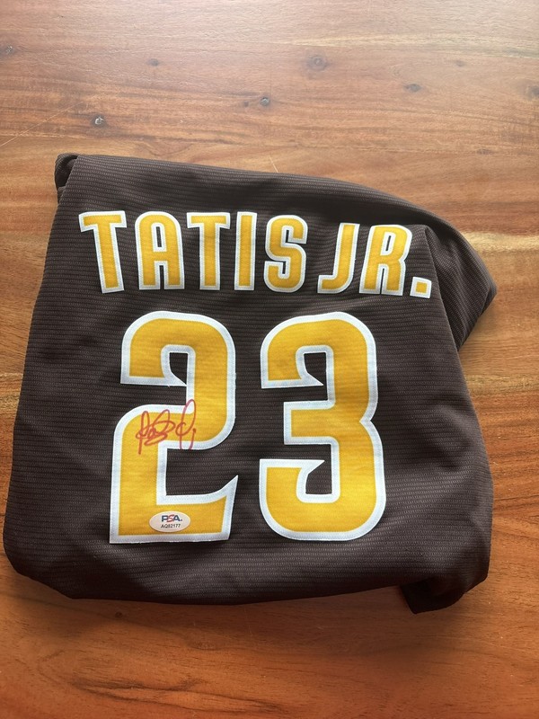 Fernando Tatis, Jr. Autograph San Diego Padres Jersey - PSA Sticker COA Youth XL