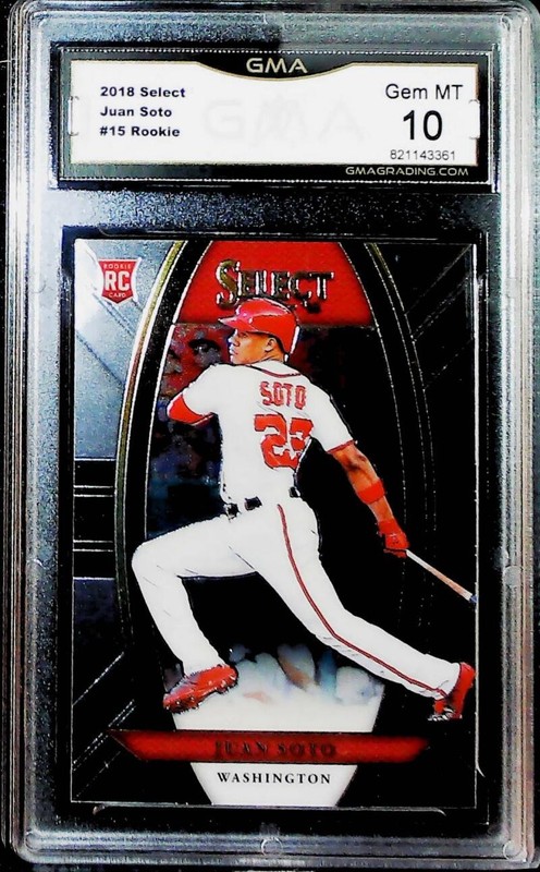 2018 Panini Chronicles Select #15 Juan Soto RC Rookie Nationals PSA 10 GEM MINT