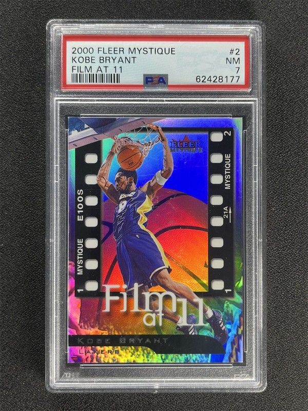 2000 Fleer Mystique Basketball Kobe Bryant #2 Film At 11 Lakers PSA 7 NM