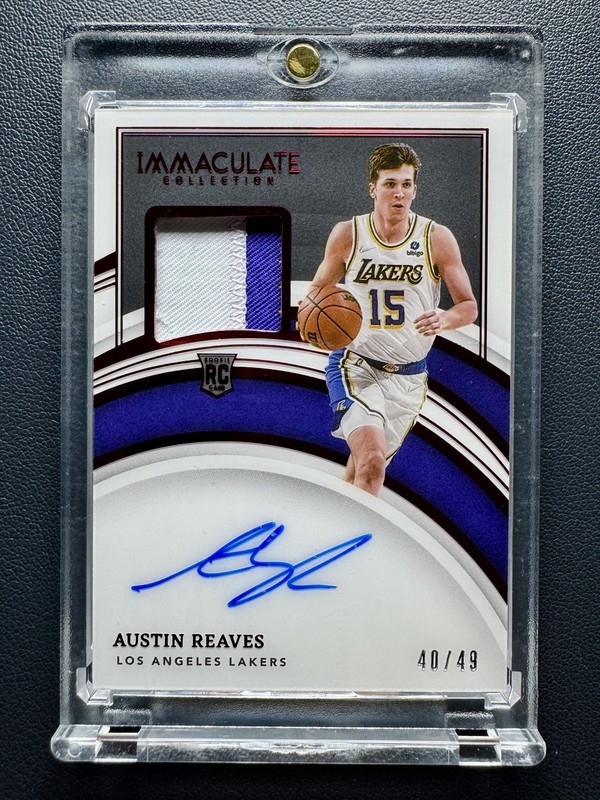 2021-22 Panini Immaculate Austin Reaves #118 Rookie RC Patch Auto RPA /49
