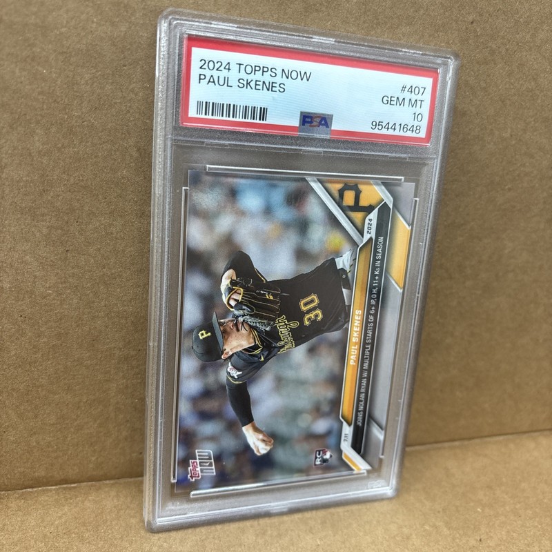 2024 Topps Now - Paul Skenes #407 (RC) PSA 10