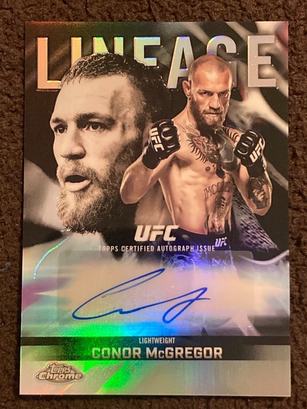2026 Topps Chrome UFC Conor McGregor Lineage Refractor Auto PERFECT CONDITION