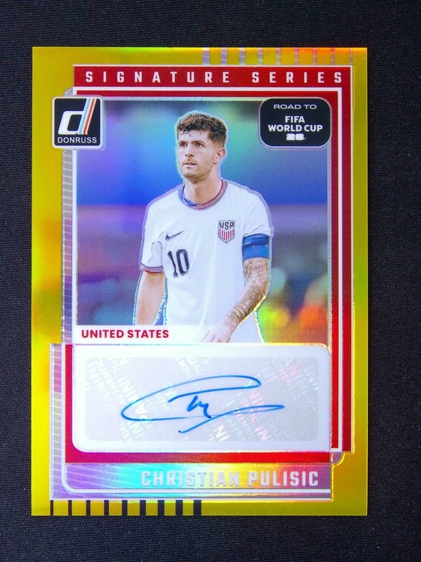 2025-26 Panini Donruss FIFA World Cup Christian Pulisic S. Series Auto Gold /10