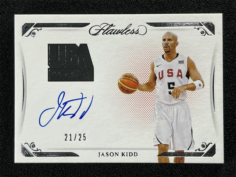 2020-21 Panini Flawless Jason Kidd #USA-KID USA Basketball Auto /25