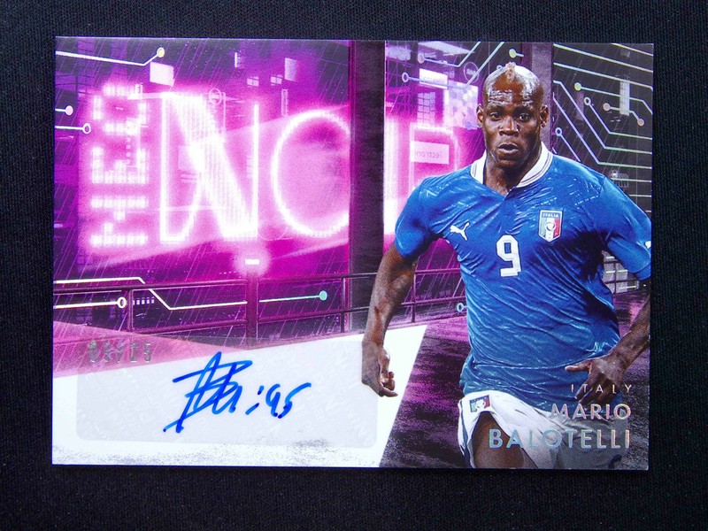 9/25 JSY# 1/1 2025-26 Panini Noir FIFA World Cup Mario Balotelli NEO Noir Auto