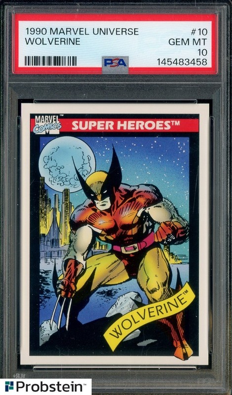 1990 Impel Marvel Universe Super Heroes #10 Wolverine PSA 10 GEM MINT