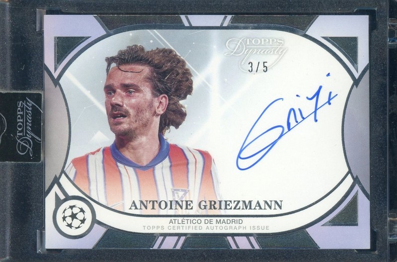 2025 Topps Dynasty UEFA Soccer Antoine Griezmann Auto Black 3/5