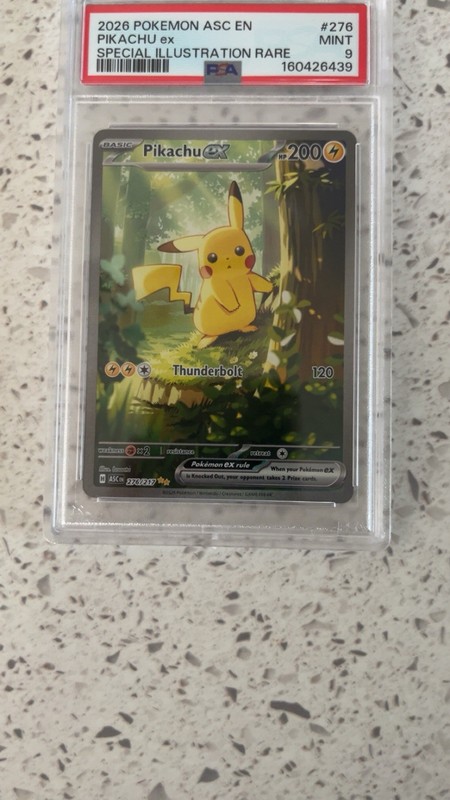 PIKACHU EX Ascended Heroes Special Illustration Rare #276 PSA 9 Pokemon