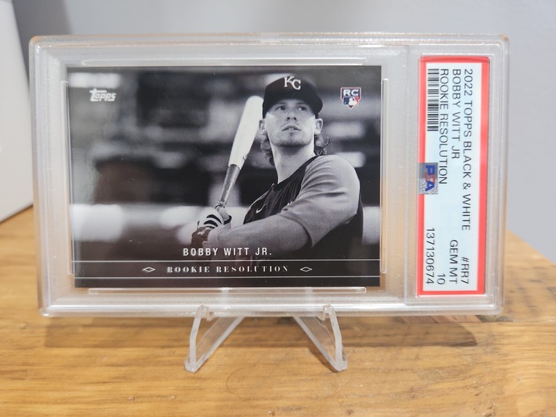 PSA 10 - 2022 Topps Black & White - Rookie Resolution Bobby Witt Jr. #RR-7 (RC)