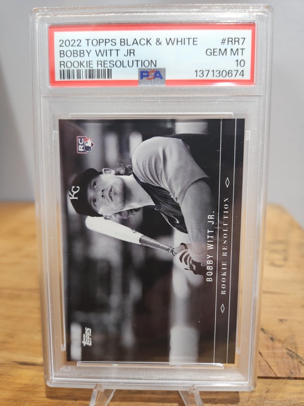 PSA 10 - 2022 Topps Black & White - Rookie Resolution Bobby Witt Jr. #RR-7 (RC) view 2
