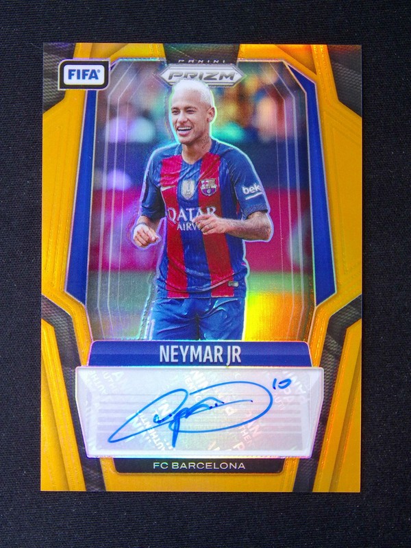 1/25≈1/1 2025-26 Panini Prizm FIFA Neymar Jr. Auto Orange
