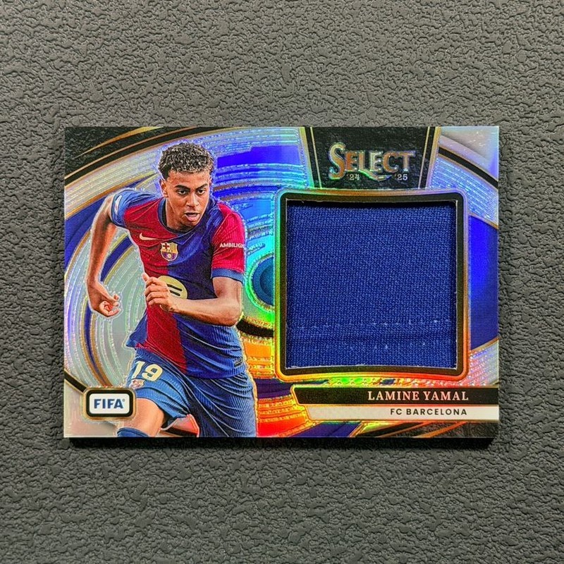 2024-25 Panini Select FIFA Lamine Yamal Silver Prizm Patch Card Relic SSP