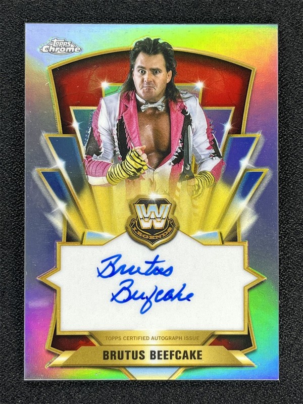 2026 Topps Chrome WWE Brutus Beefcake A Legendary Auto Silver Refractor &05121