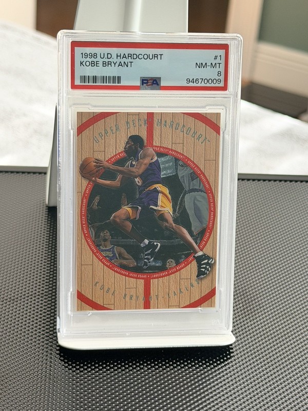 1998-99 Upper Deck Hardcourt Kobe Bryant #1 Lakers PSA 8 HOF