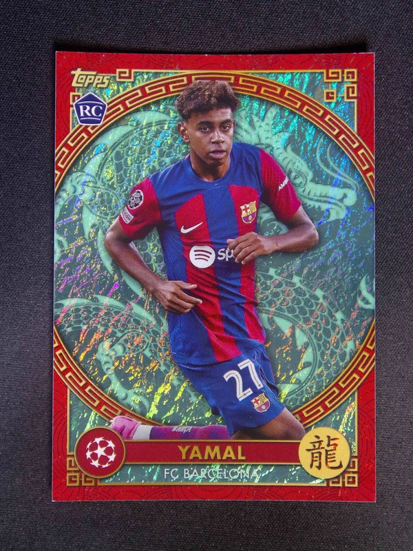 2023-24 Topps Jade UEFA Lamine Yamal #NY-7 RC Rookie Chinese New Year