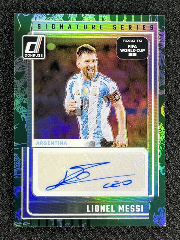 2025-26 Donruss World Cup Lionel Messi Dragon Scale Signature Series Auto /199