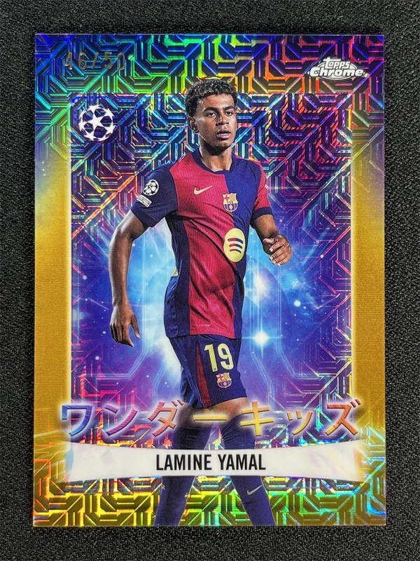 2025 Topps Chrome Japan Lamine Yamal #WK-5 Gold Mojo Refractor Wonderkids /50