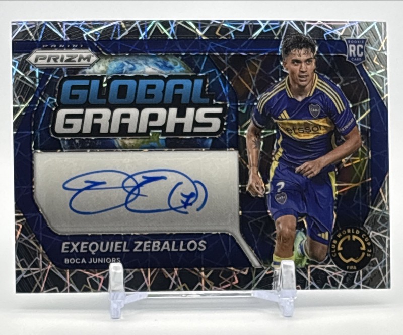 2025 PANINI PRIZM FIFA CLUB WORLD CUP EXEQUIEL ZEBALLOS RC Auto