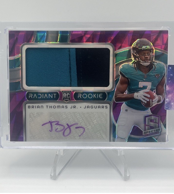 2024 Panini Spectra Brian Thomas Jr. Radiant Rookie Patch Auto 25/30
