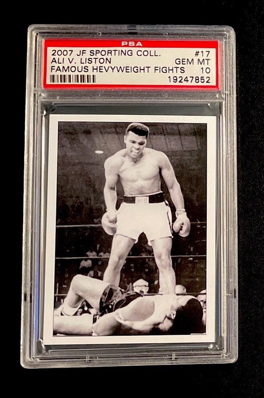Muhammad Ali vs. Liston 2007 JF Sporting Collectibles #17 PSA 10 GEM ICONIC CARD