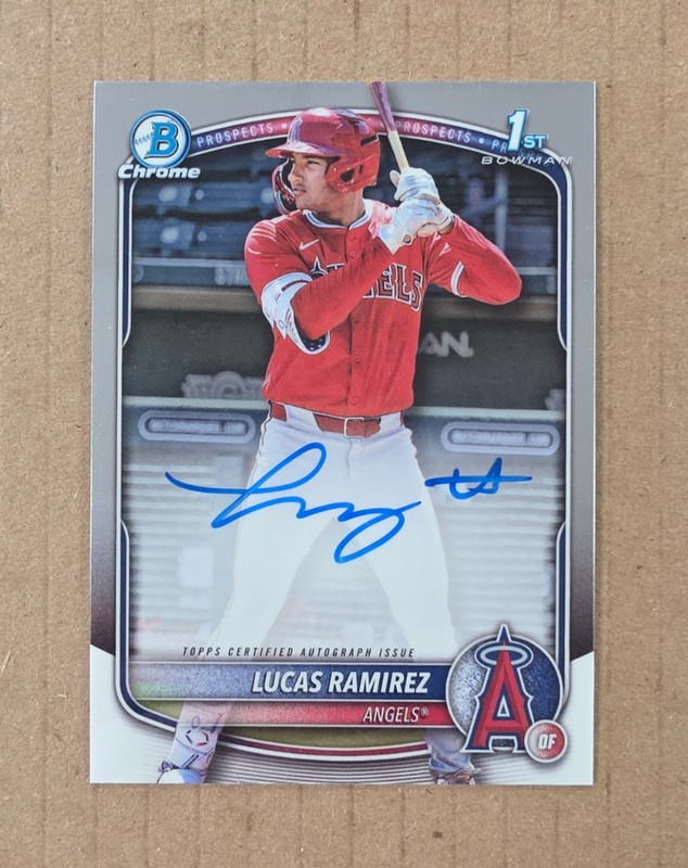 2025 Bowman Chrome Baseball Lucas Ramirez 1st Bowman Auto Card #CPA-LR