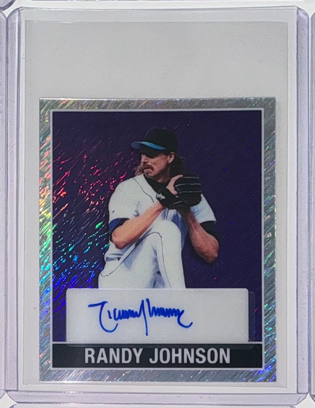 2025 Leaf 15th Anniversary Randy Johnson Auto Autograph Shimmer Purple #d 1/1