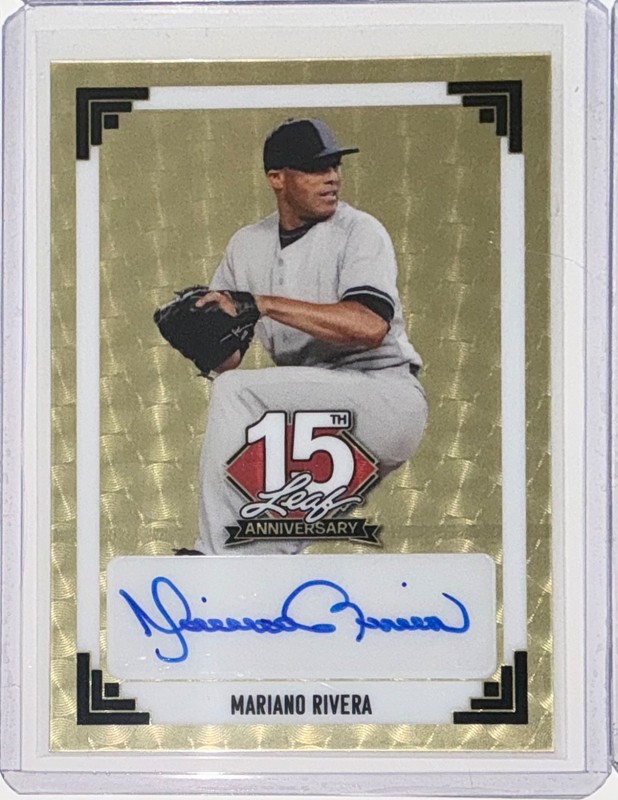2025 Leaf 15th Anniversary Mariano Rivera Auto Autograph Super Prismatic #d 1/1