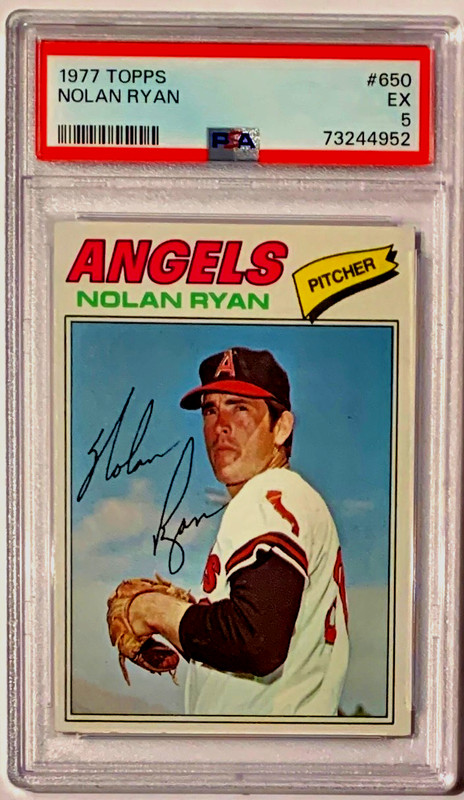 1977 Topps Nolan Ryan #650 Angels PSA 5, HOF, Best Ever!