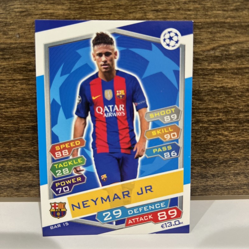 Topps Match Attax Champions League 2016/2017 BAR15 Neymar Jr - FC Barcelona Card