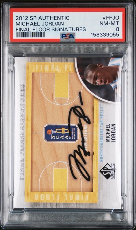 2012 SP Authentic Final Floor Michael Jordan Auto PSA 8 Autograph POP 1/1
