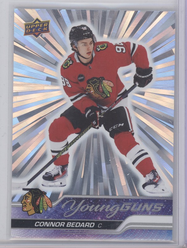 2023-24 Upper Deck #451 Connor Bedard Young Guns Outburst Silver