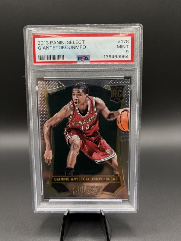 2013-14 Panini Select - Giannis Antetokounmpo #178  Rookie Card Graded PSA 9