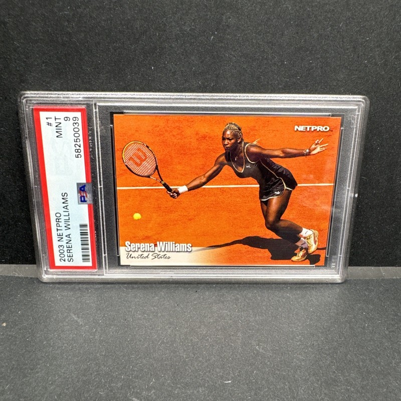 Serena Williams 2003 03 NETPRO #1 RC Rookie Card Tennis Graded Mint PSA 9