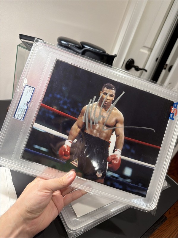 Mike Tyson Autographed Signed 8x10 Photo Punch Out Encapsulated PSA/DNA