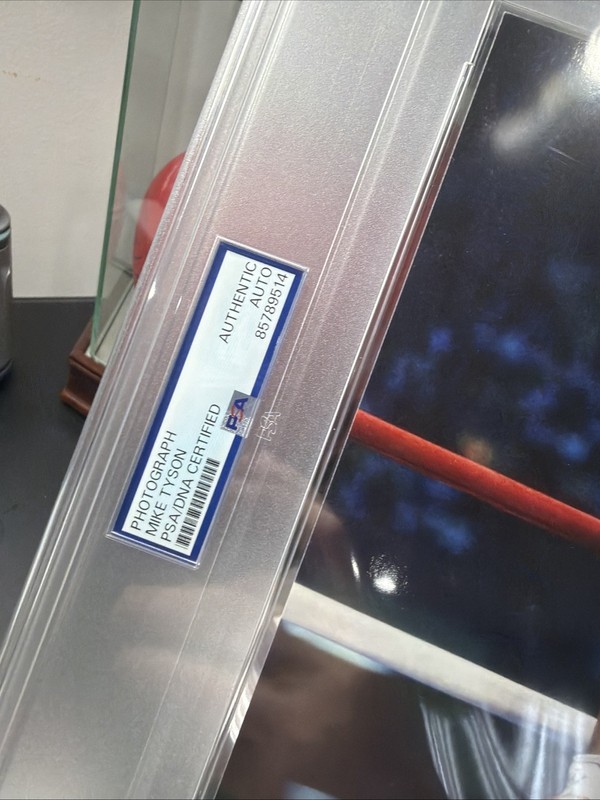 Mike Tyson Autographed Signed 8x10 Photo Punch Out Encapsulated PSA/DNA view 2