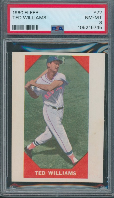 1960 Fleer #72 Ted Williams PSA NM-MT 8 *6745