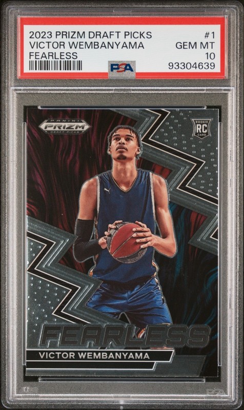 2023-24 Panini Prizm Draft Picks - Fearless Victor Wembanyama #1 (RC) PSA 10
