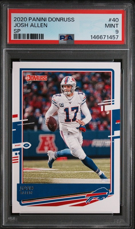 2020 Panini Donruss JOSH ALLEN SP #40 PSA 9 MINT ⭐