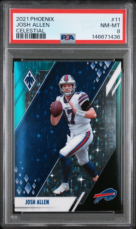2021 Panini Phoenix JOSH ALLEN Celestial #11 PSA 8 NM-MINT 😎