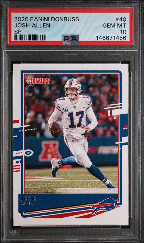 2020 Panini Donruss JOSH ALLEN SP Variation #40 PSA 10 GEM MINT 😎