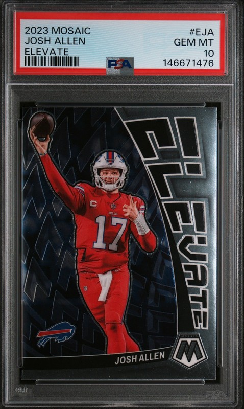 2023 Panini Mosaic Elevate JOSH ALLEN #EJA PSA 10 GEM MINT ⭐