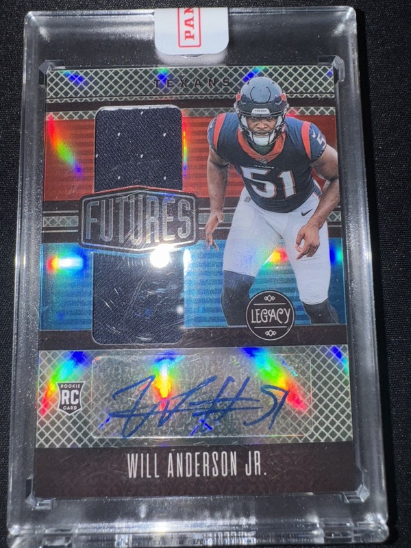 2023 Panini Legacy WILL ANDERSON Gold Rookie Patch Auto RPA Texans /249 SEALED view 2