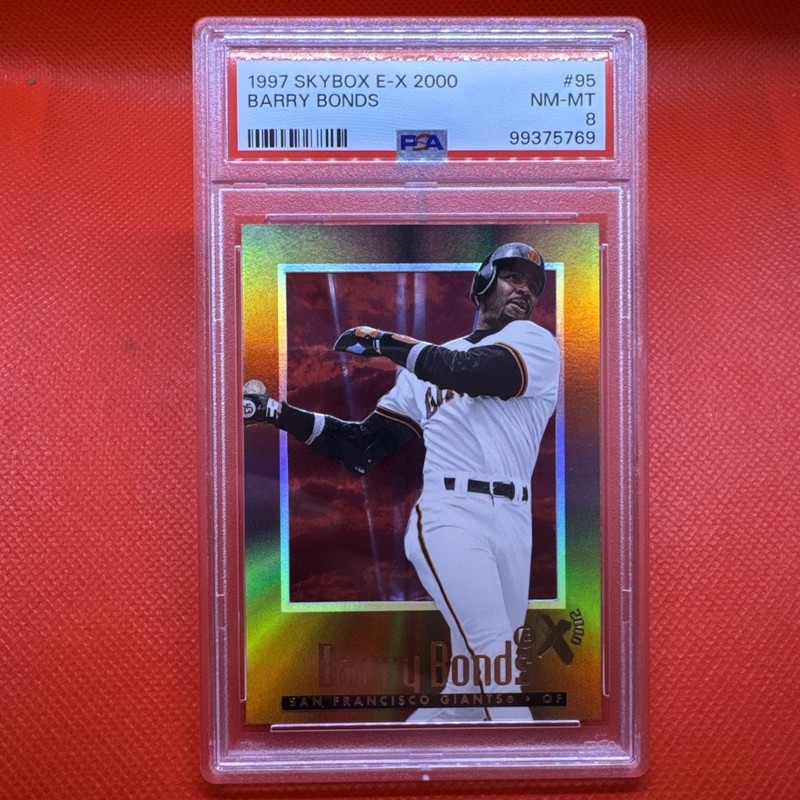 1997 Skybox E-X 2000 Barry Bonds #95 PSA 8
