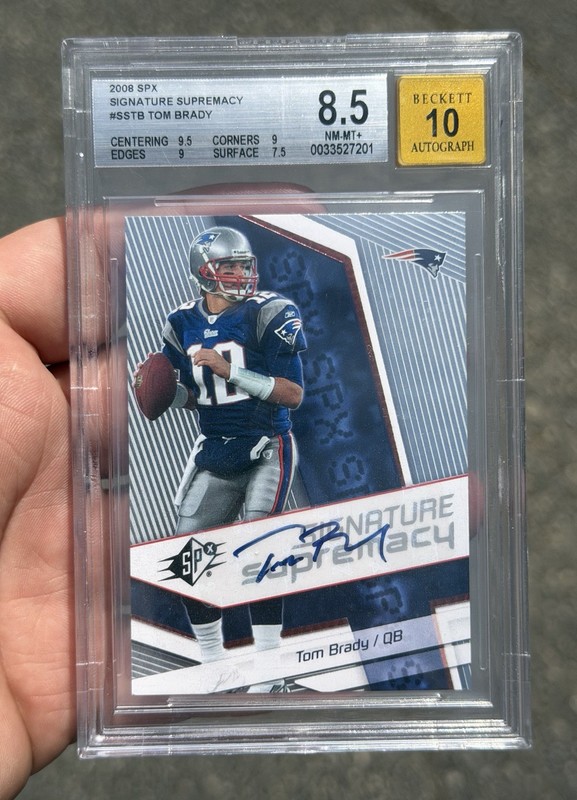 2008 SPX Signature Supremacy #SSTB Tom Brady 10 Auto