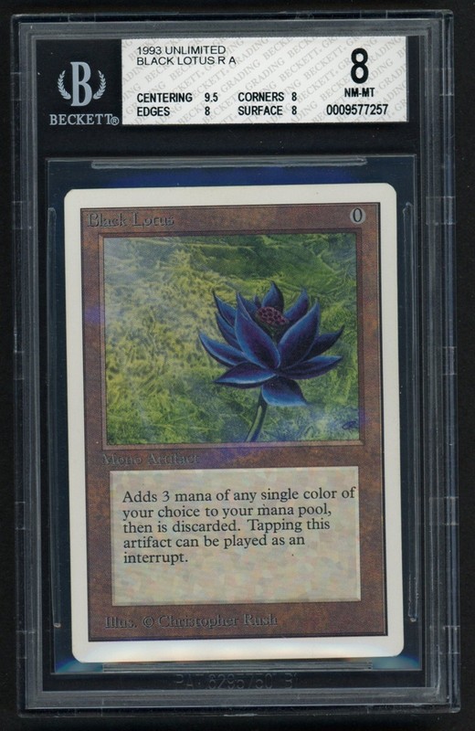 ***BGS 8 Unlimited Black Lotus*** MTG Unlimited Magic Kid Icarus
