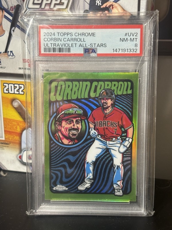 2024 Topps Chrome - Ultraviolet All-Stars Corbin Carroll #UV-2 Psa 8