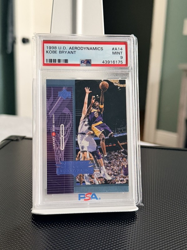 1998 UPPER DECK AERODYNAMICS BASKETBALL KOBE BRYANT LAKERS HOF PSA 9 (LOW POP)