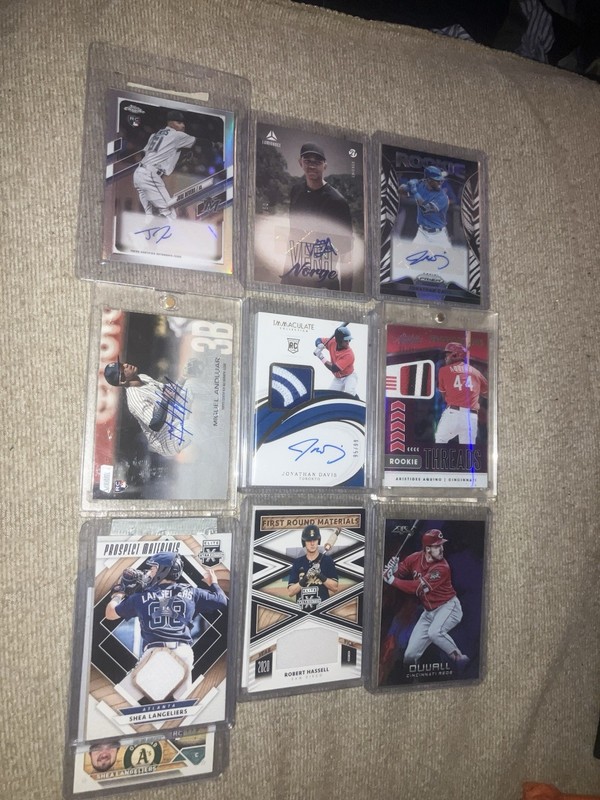 10 x Topps Panini MLB Baseball Rookie Auto Patch Numbered RPA Jersey RC Cards