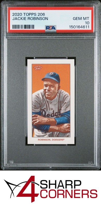 2020 TOPPS 206 JACKIE ROBINSON HOF PSA 10