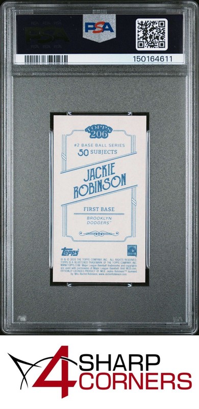 2020 TOPPS 206 JACKIE ROBINSON HOF PSA 10 view 2